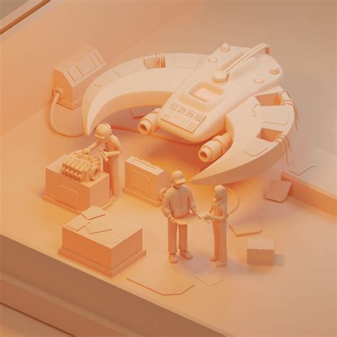 Sci Fi Spaceship - Cover Art on Behance