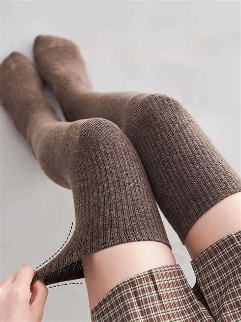 Solid Over The Knee Socks | Knee socks, Over the knee socks, Knee