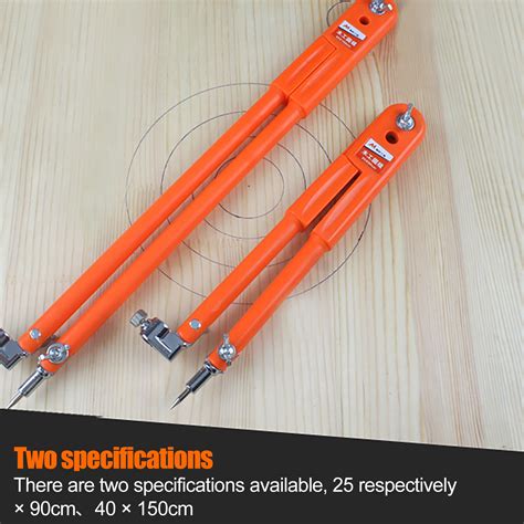 Woodworking Tools Set Precision Pencil Compass, Large Diameter-Orange L ...