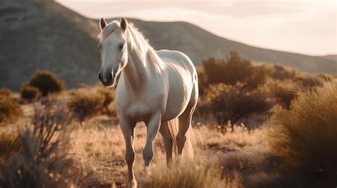 Premium AI Image | horse in the field