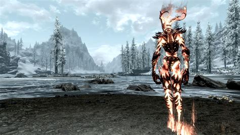 Flame Atronach admiring the landscape by NDC880117 on DeviantArt