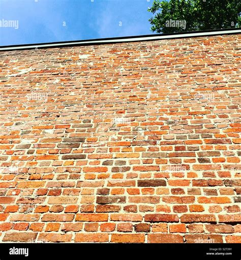 brick wall tall stock photo alamy