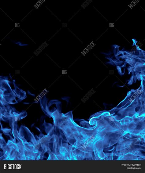 perfect blue fire image photo  trial bigstock