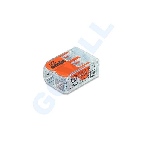 WAGO 221-412 Compact vezeték összekötő 2X0.2-4