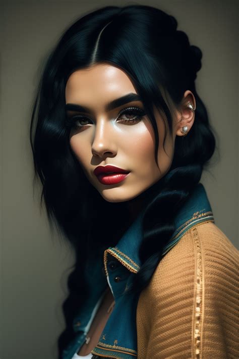 Lexica - Casual photo of a beautiful girl with black hair, vintage