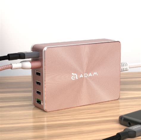 Stolní nabíječka Adam Elements Omnia PA601 - zlatá | ertea.sk