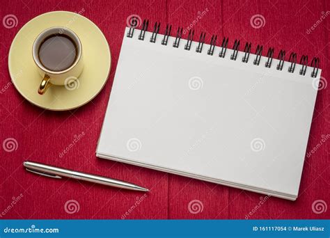 Blank Spiral Art Sketchbook Stock Photo - Image of coffee, sketchbook ...