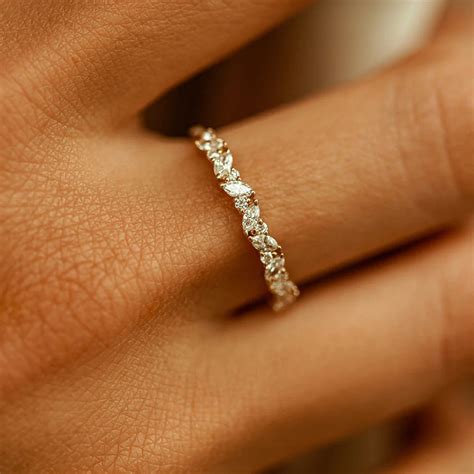 Wedding bands with marquise ring – Artofit