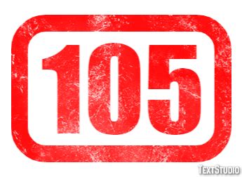 105 Text Effect and Logo Design Number