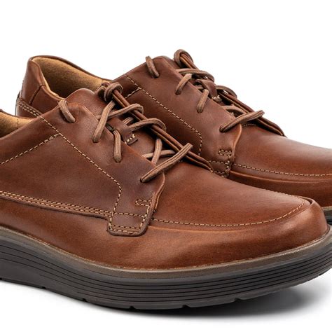Купить Мужские полуботинки Clarks, цвет коричневый, Модель: Un Abode ...