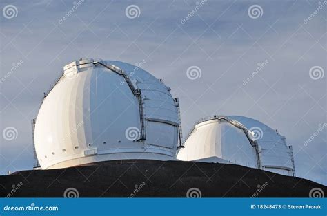 Telescope Domes On Mauna Kea Stock Image - Image of observatory ...