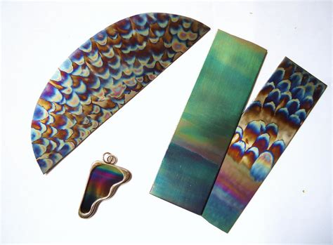 Anodized titanium | Anodized titanium plates and a silver an… | Flickr