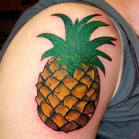 Pineapple Tattoo Meaning and Symbolism (Joy+Wealth)