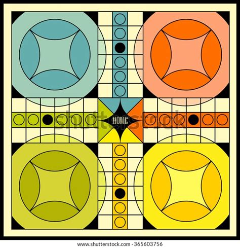 Square Vintage Game Board Design Background Stock Vector (Royalty Free ...
