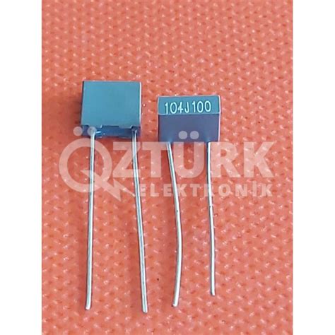 100nF 100V (63V)Polyester Kondansatör Fiyatı