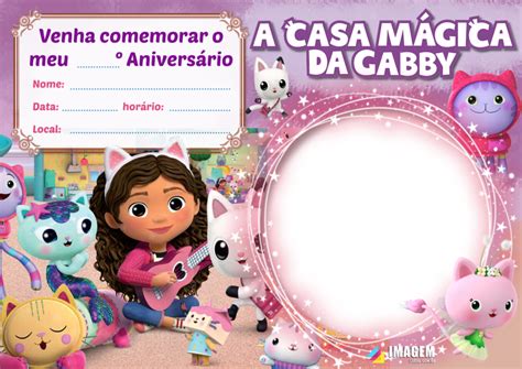 Convite A Casa Magica Da Gabby