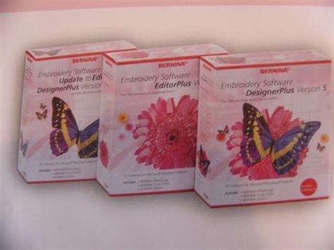 Machine Embroidery - BERNINA V5 EDITOR LITE SOFTWARE was sold for 2,000 ...