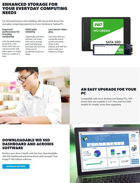 Western Digital 480GB M.2 2280 WDS480G2G0B Green SATA III 6GBs Solid ...