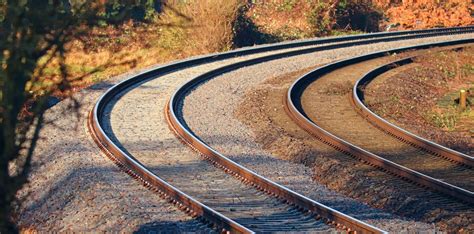railroad tracks railway  photo  pixabay