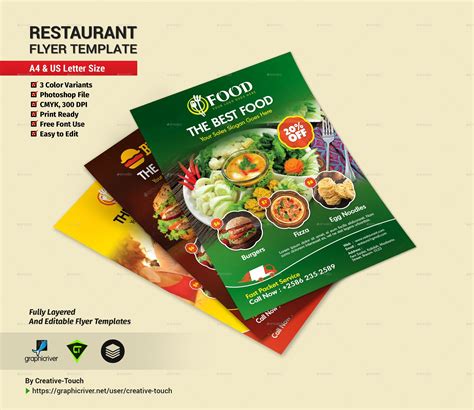 Restaurant Advertising Bundle Vol.1, Print Templates | GraphicRiver