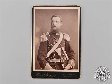 Russia, Imperial. A Studio Photo Of A White Russian Émigré Officer In ...