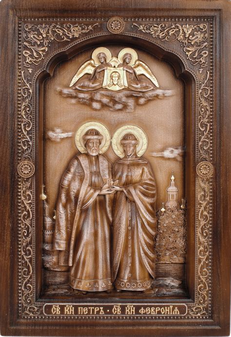 Православные резные иконы из дерева