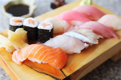 Premium Photo | Sushi set