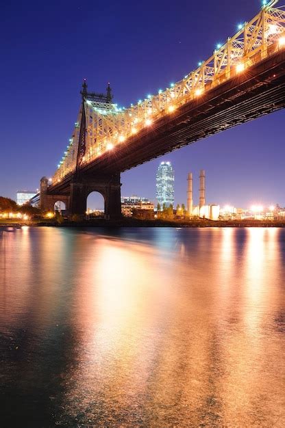 Free Photo | Queensboro bridge night