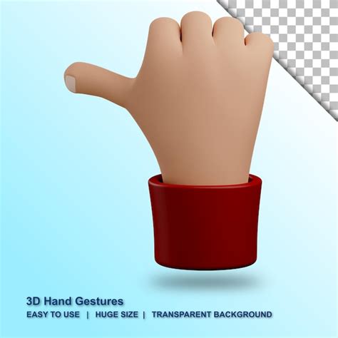 Premium PSD | 3d come on hand gesture illustration with isolated design