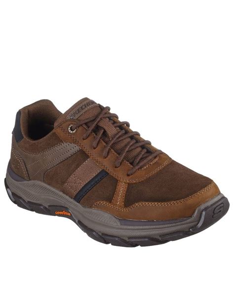 shop skechers skechers relaxed fit respected  brown