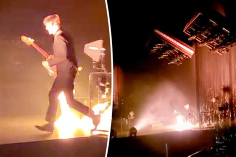 Panic! At The Disco fans scream 'fire!' as blaze breaks out