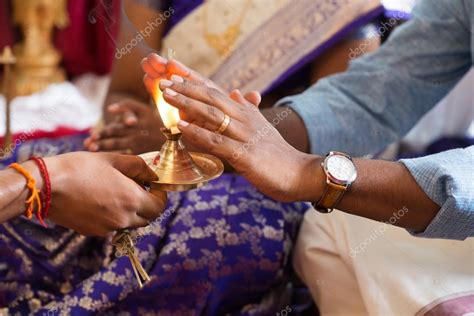 Traditional Indian hindu praying rituals. Stock Photo by ©szefei 97296462