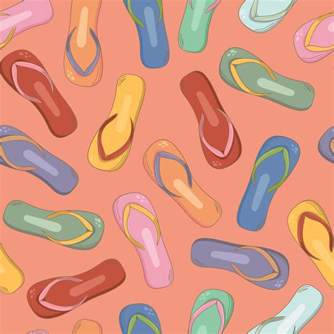 Flip flop seamless pattern 6966589 Vector Art at Vecteezy