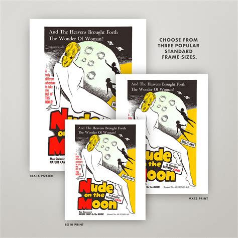 Nude on the Moon Print • Vintage Movie Poster • 2 Sizes! 8X10 & 9X12