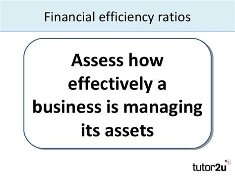 interpreting accounts financial efficiency ratios