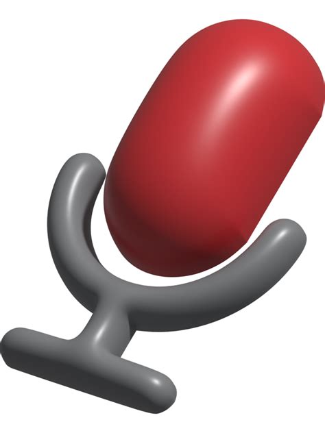 3d icon of mic 17339059 PNG