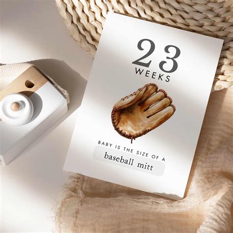 Printable Pregnancy Milestone Cards, Track Babys Size, Funny Baby Bump
