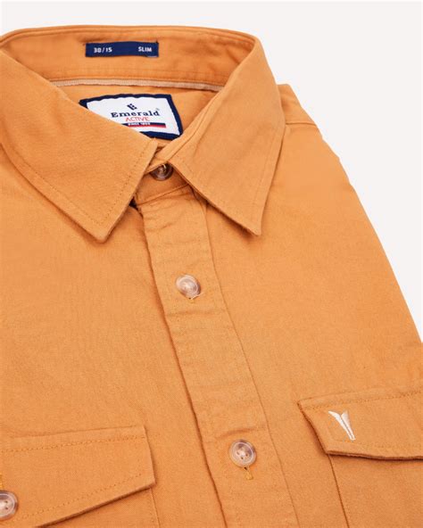 Emerald Active Plain Slim Fit-Honey