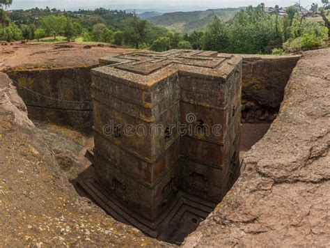 Heilige Georgis Bet Giyorgis Rockhewn Kirche Lalibela Ethiop Stockbild ...