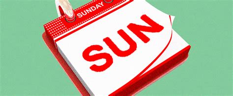 The Absolute Sadists Who Believe That the Week Starts on Sunday