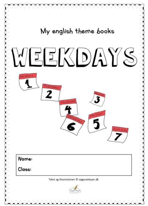 Weekdays - Opgaveskyen.dk