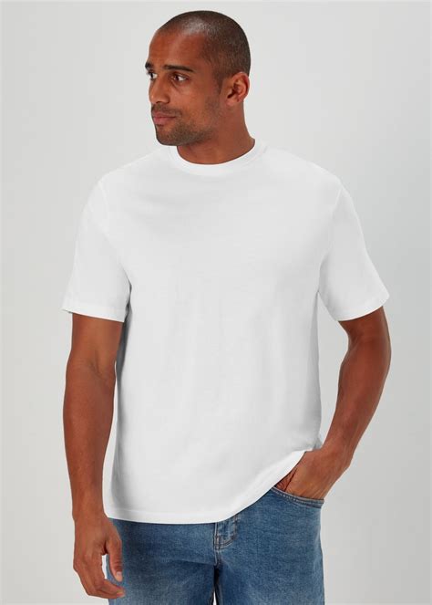 Men's Plain T Shirts | Plain White & Black T-Shirts - Matalan