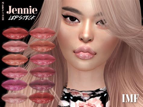 Губная помада IMF Jennie Lipstick N339 Симс 4