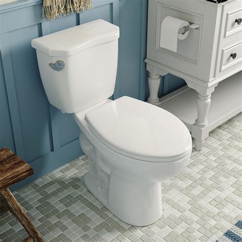 DeerValley Two-Piece Elongated Toilet ADA 17.9”High Toilet for ...
