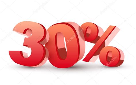 3D блестящий красный коллекции - 30% скидка — Векторное изображение ...