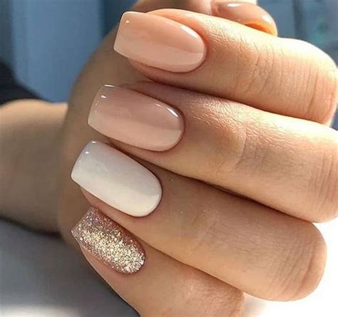Нюдовые оттенки ногтей (55 фото)