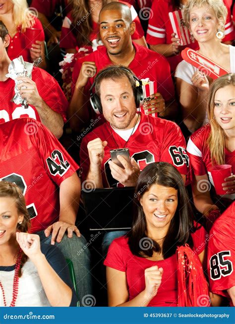 American Football Fans Cheering
