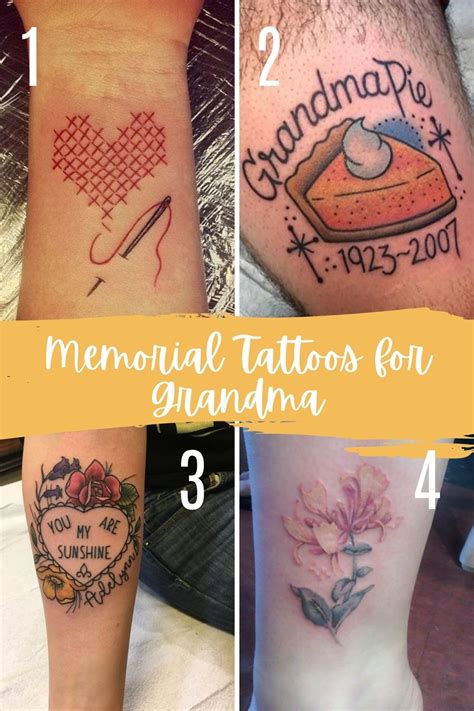 grandmother tribute tattoos