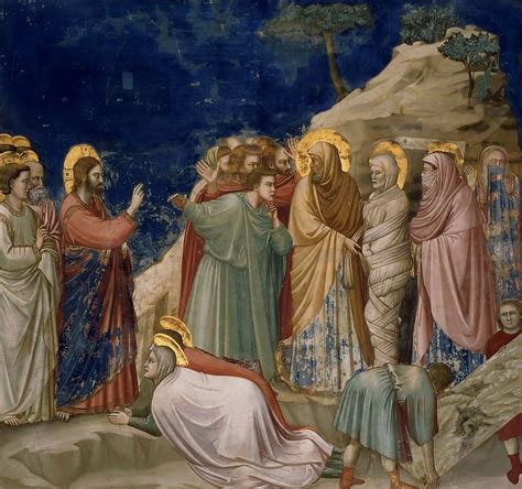 25. Raising of Lazarus — Giotto di Bondone