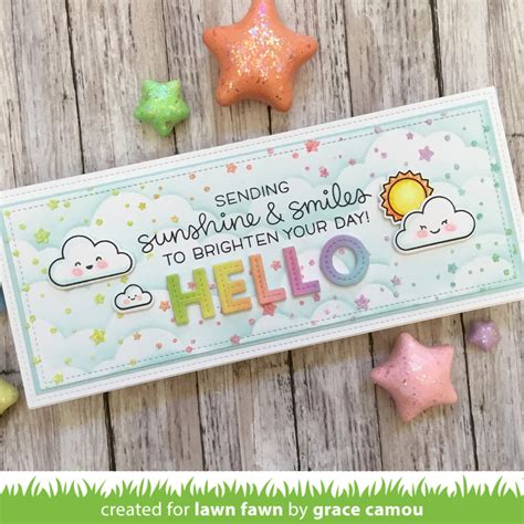 starry sky stencil | Lawn Fawn